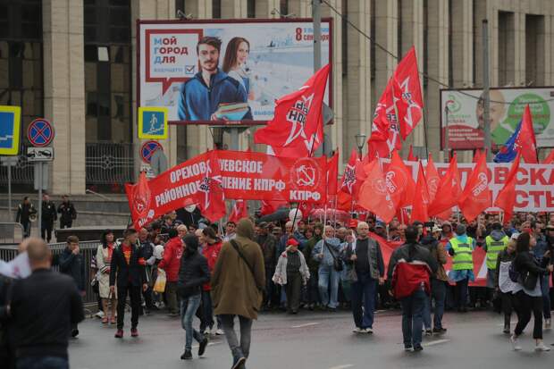 В субботу в Москве прошло шествие оппозиции