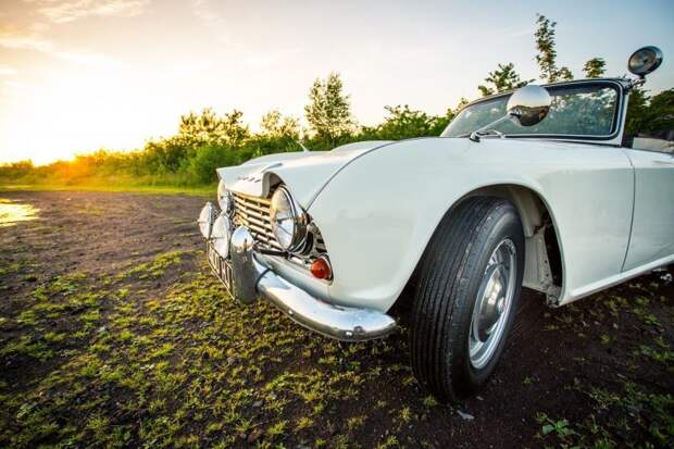 Triumph TR4 1962 - Полицейский родстер Triumph, авто, автомобили, олдтаймер, полицейский автомобиль, полиция, реставрация, ретро авто