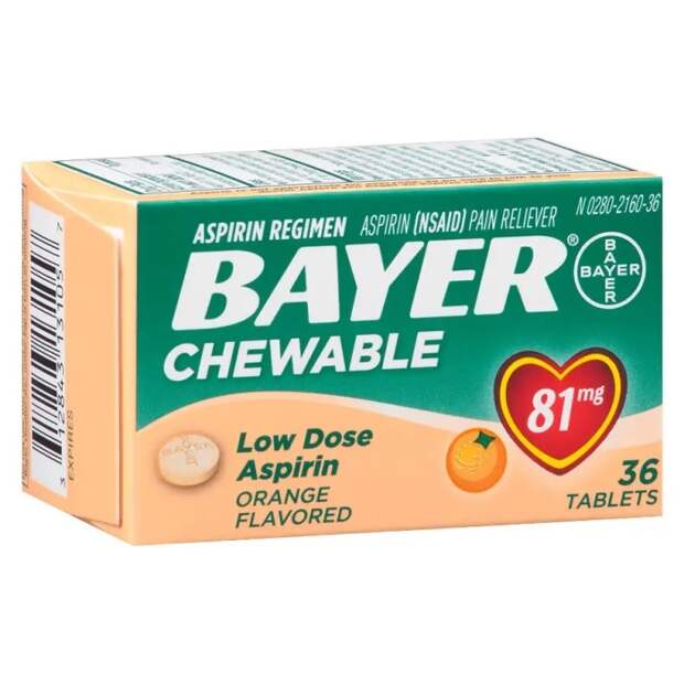 Название «аспирин» пришло от торговой марки Bayer. /Фото: pics.drugstore.com