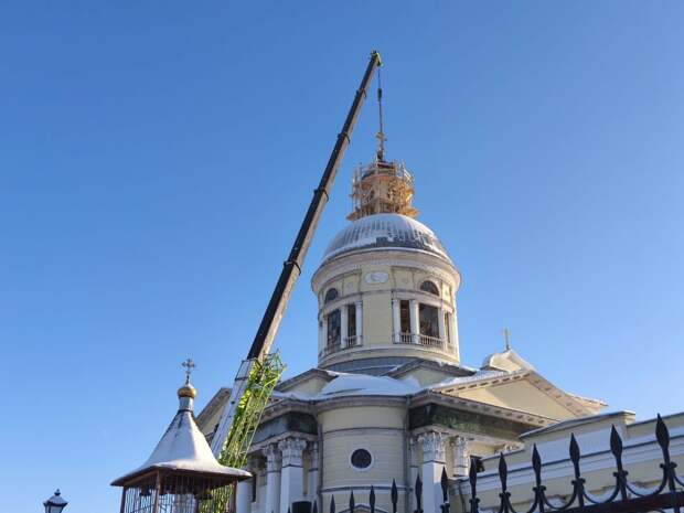В Епифани началось восстановление купола Свято-Никольского храма