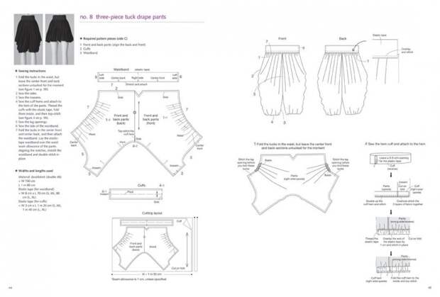Подборка японских выкроек с драпировками