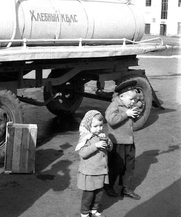 Хлебный квас СССР, детство, фотографии