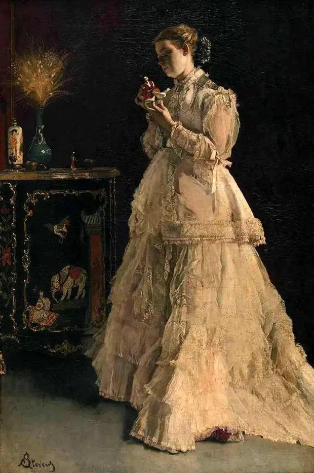 " ,  -   ..."   Alfred Stevens (1823  1906)