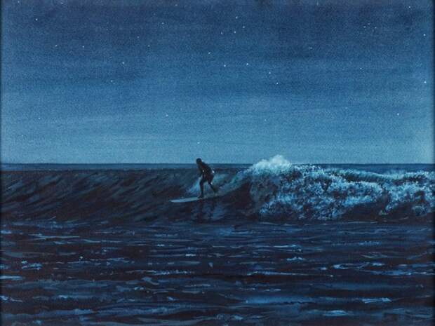 Ночной сёрфингист. Автор: Tim Gardner.