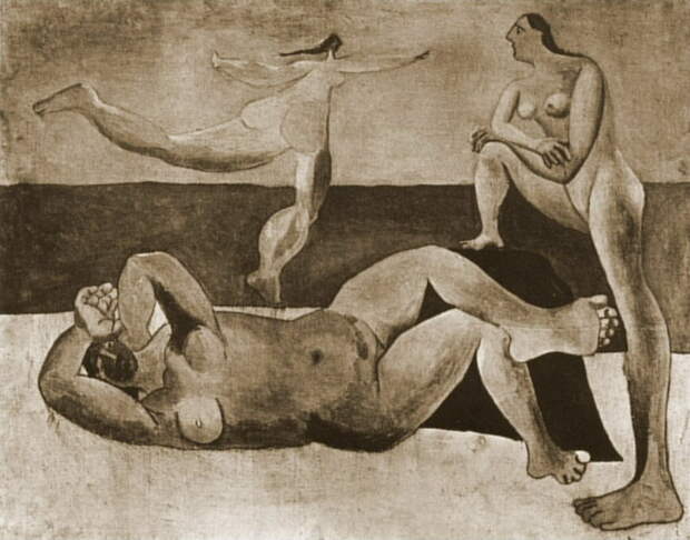 Пабло Пикассо. Три купальщицы. 1920 год