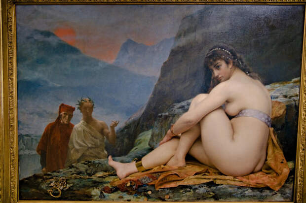 Гюстав Куртуа (1852-1923) – Таис в аду (1877)