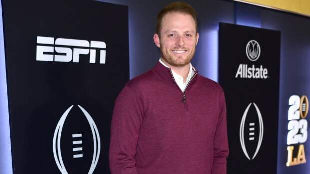 Greg McElroy attends a CFP event.
