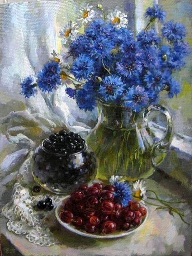 Васильки. Автор: Екатерина Калиновская. Васильки. Автор: Екатерина Калиновская.