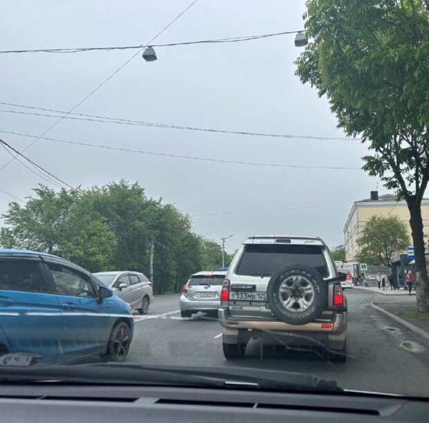 «Бросается под колеса»: во Владивостоке неадекватный мужчина пугает горожан