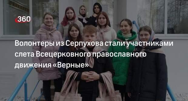 Волонтеры из Серпухова стали участниками слета Всецерковного православного движения «Верные»