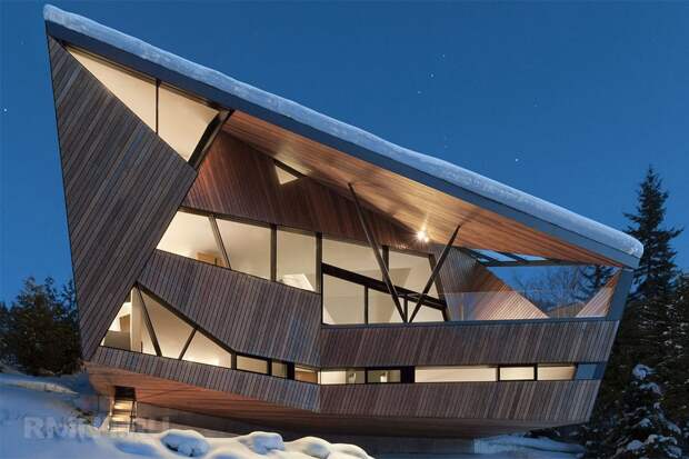 Hadaway House: необычный дом на склоне горы
