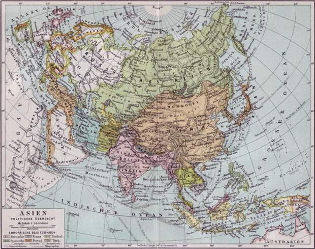 1890 год Азиатские владения России, азиатские карты, история, карта, картография, карты, подборка карт