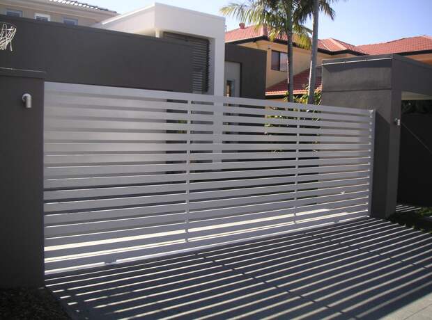 Ворота для частного дома: как выбрать эффектную защиту? (38 фото)