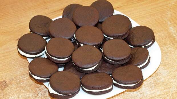 Шоколадное печенье как Орео - видео рецепт