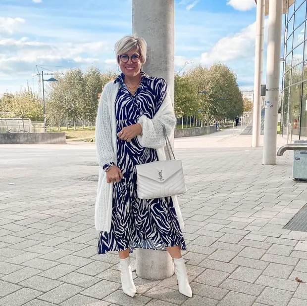 Как стильно носить платья дамам 40 лет осенью: 14 шикарных примеров