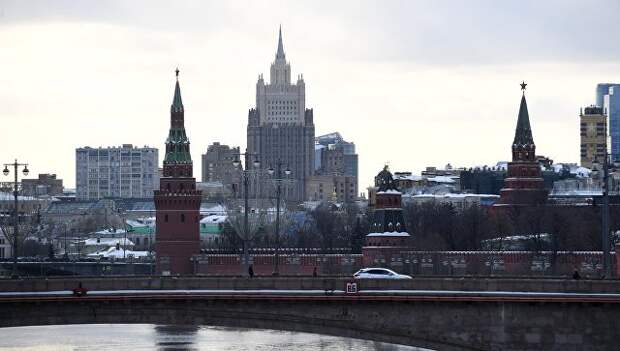 Здание министерства иностранных дел РФ. Архивное фото Здание министерства иностранных дел РФ. Архивное фото