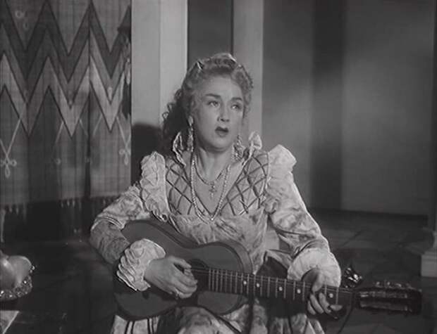 Любовь Добржанская в фильме "Учитель танцев" (1952)