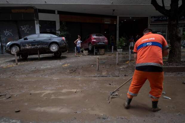 Последствия мощного шторма в Рио-де-Жанейро