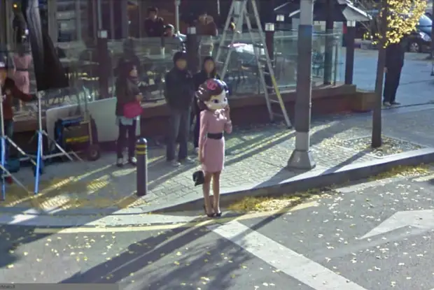 О'кей, Google, покажи что-нибудь странное google street view, кадры, камера