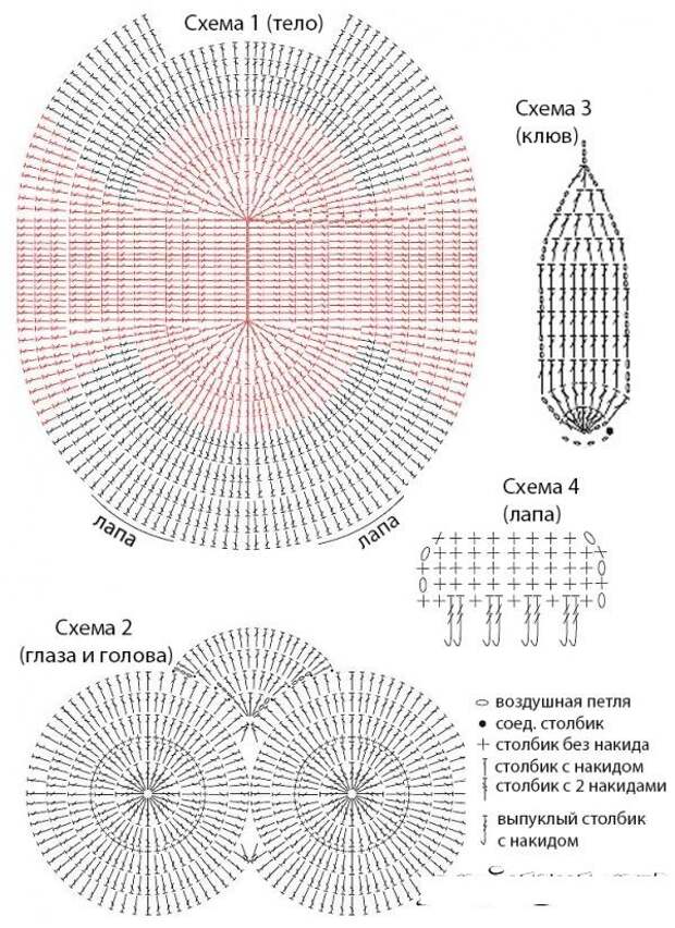 Фото схемы сов крючком 