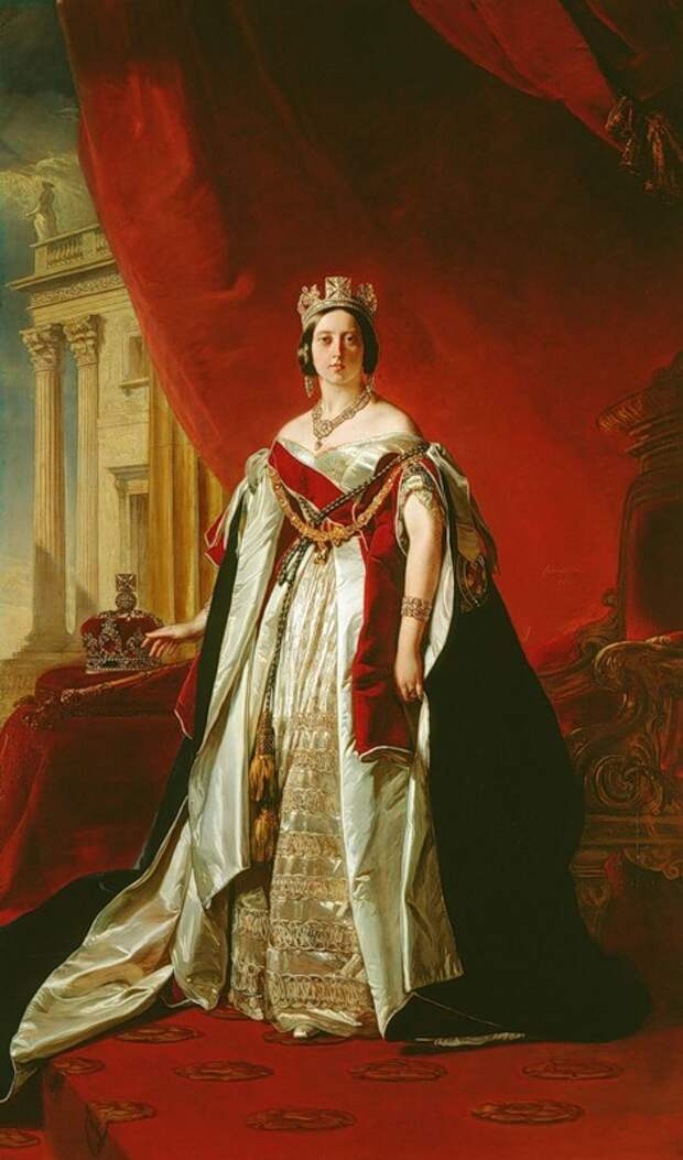 Франц Винтельхальтер. Портрет королевы Виктории, 1843 