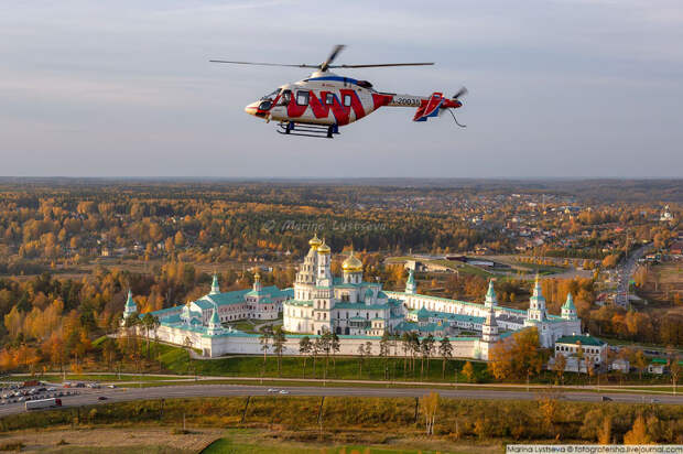 Осенняя Москва с вертолета
