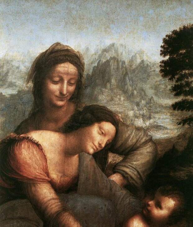 Фрагмент полотна Леонардо да Винчи 