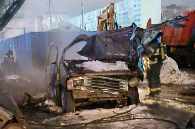 Газовой баллон взорвался в машине на востоке Москвы