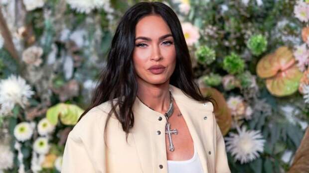 megan fox in a white coat