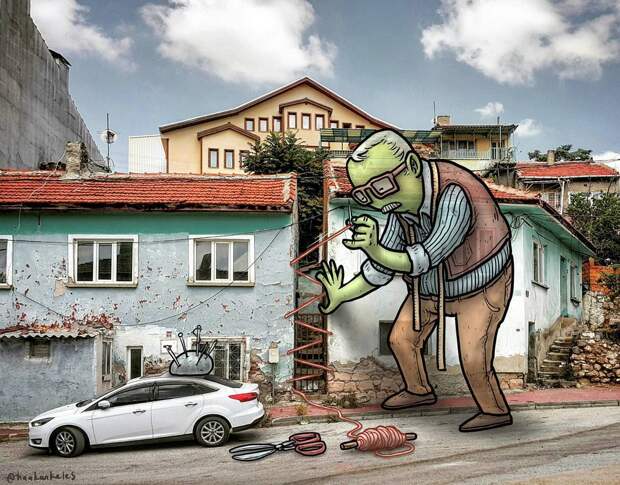 Тайная жизнь гигантов на улицах турецких городов (50 фото)