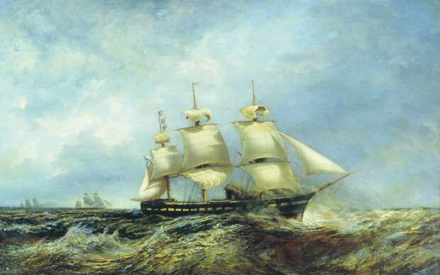 Алексей Боголюбов. Русская эскадра на пути в Америку. 1880-е