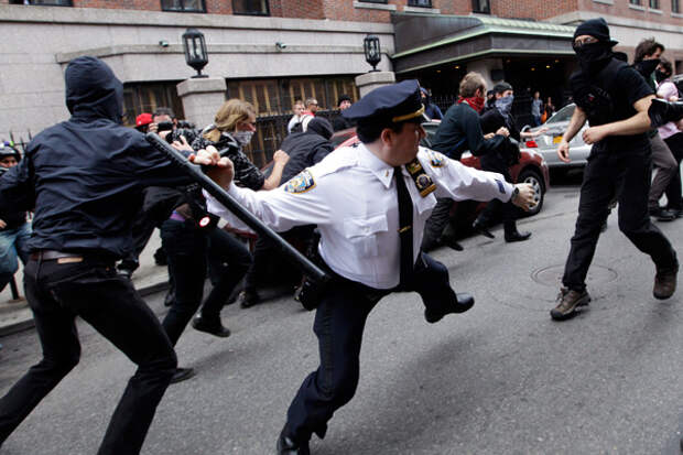Occupy Wall Street в Нью-Йорке. Фото: Mary Altaffer / AP