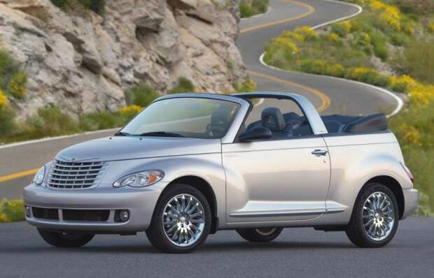 Американский кабриолет в стиле ретро Chrysler PT Cruiser Convertible.