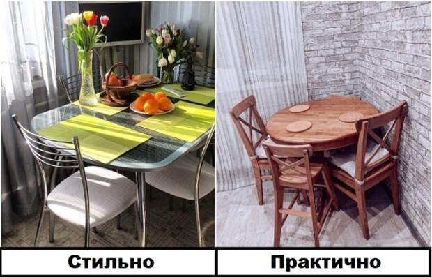 Стеклянный стол менее устойчив к повреждениям, чем деревянный Стеклянный стол менее устойчив к повреждениям, чем деревянный