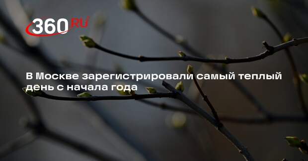 В Москве зарегистрировали самый теплый день с начала года