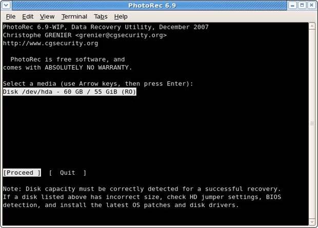 testdisk photorec linux