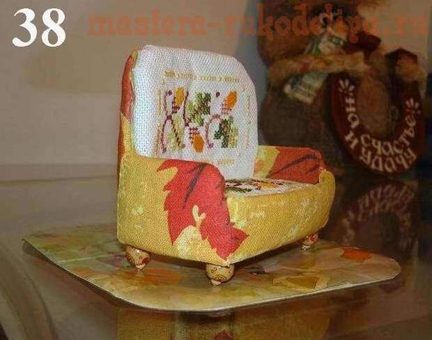 Мастер-класс: Игольница-диванчик из пластиковой бутылки