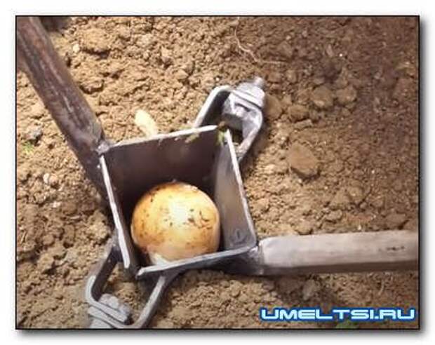 Самодельное приспособление для посадки картофеля