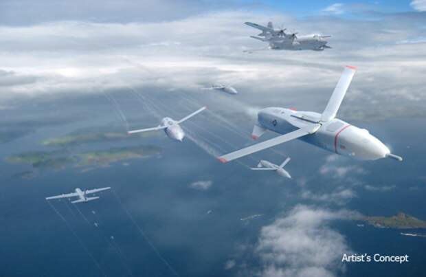 Американское агентство DARPA разрабатывает проект многоразовых БПЛА, запускаемых с самолета.