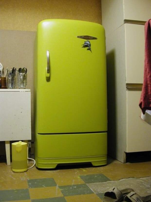 реставрация старого холодильника
