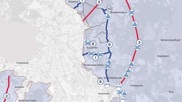 2 кад санкт петербург схема план на карте