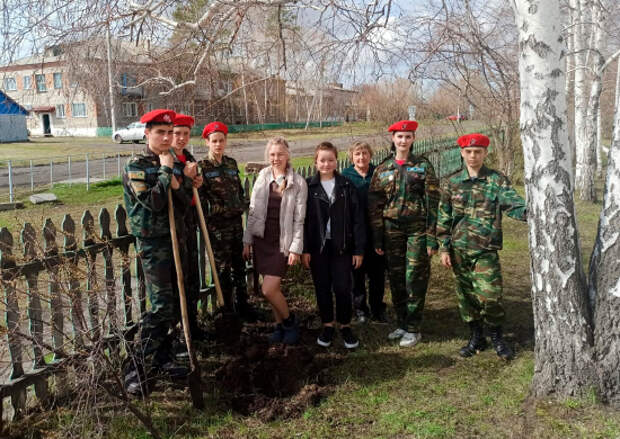 Юнармейцы Новосибирской области приняли участие во Всероссийской акции «Сад памяти»