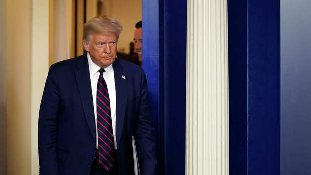 Президент Дональд Трамп во время пресс-конференции в Белом доме в Вашингтоне Президент Дональд Трамп во время пресс-конференции в Белом доме в Вашингтоне - РИА Новости, 1920, 08.09.2020