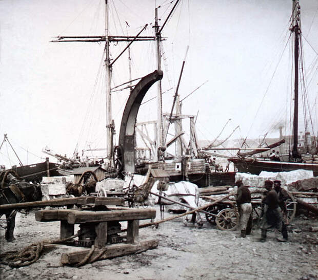 В порту Санкт-Петербурга, 1896 г.