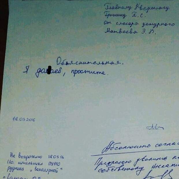 Объяснительные на все случаи жизни Объяснительные на все случаи жизни