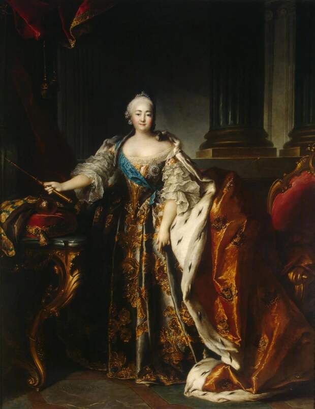 Луи Токке. Портрет Елизаветы Петровны. 1758