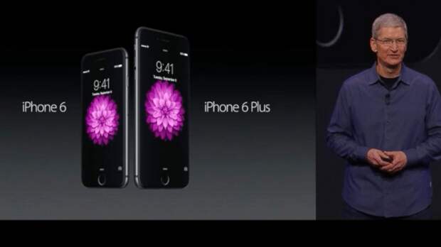 PHOTO: Apple CEO Tim Cook presents the iPhone 6 on Sept. 9, 2014. 