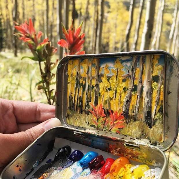 12. колорадо, масляные краски, пейзажи природы, пейзажист, природа, путешествия, рисунок, художница
