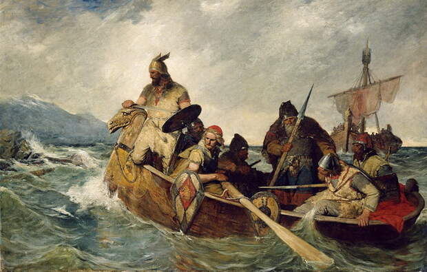 О. Вергеланд. Прибытие норвежцев в Исландию. 872 г.