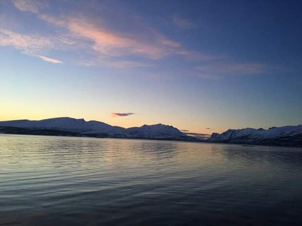 Фьерд. Закат. #Норвегия, #природа, #путешествия, #фото